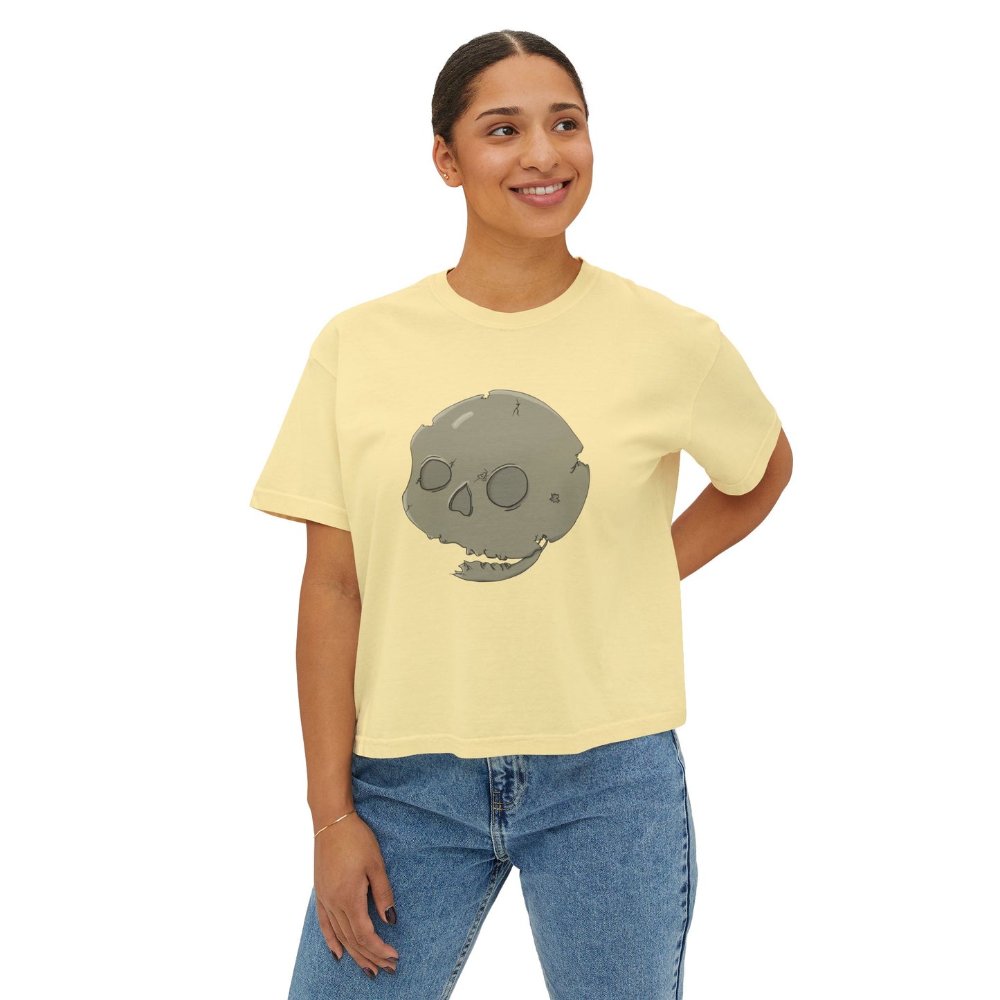 Skull Boxy Tee