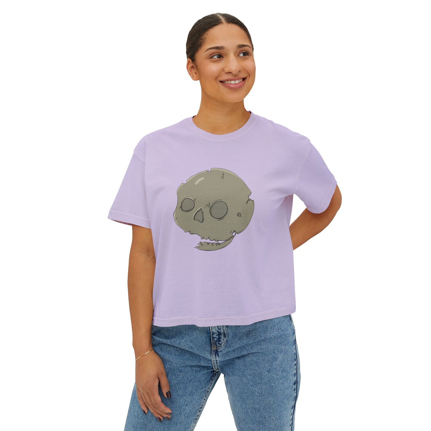 Skull Boxy Tee