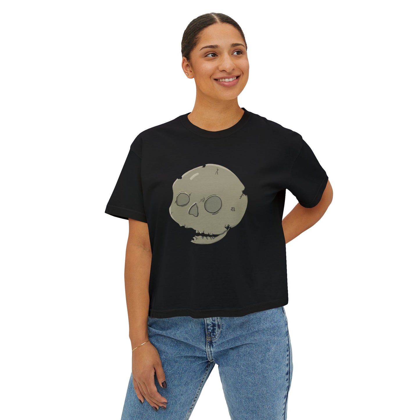 Skull Boxy Tee