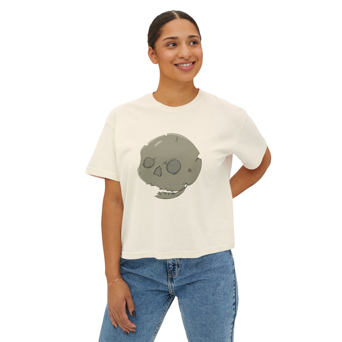 Skull Boxy Tee