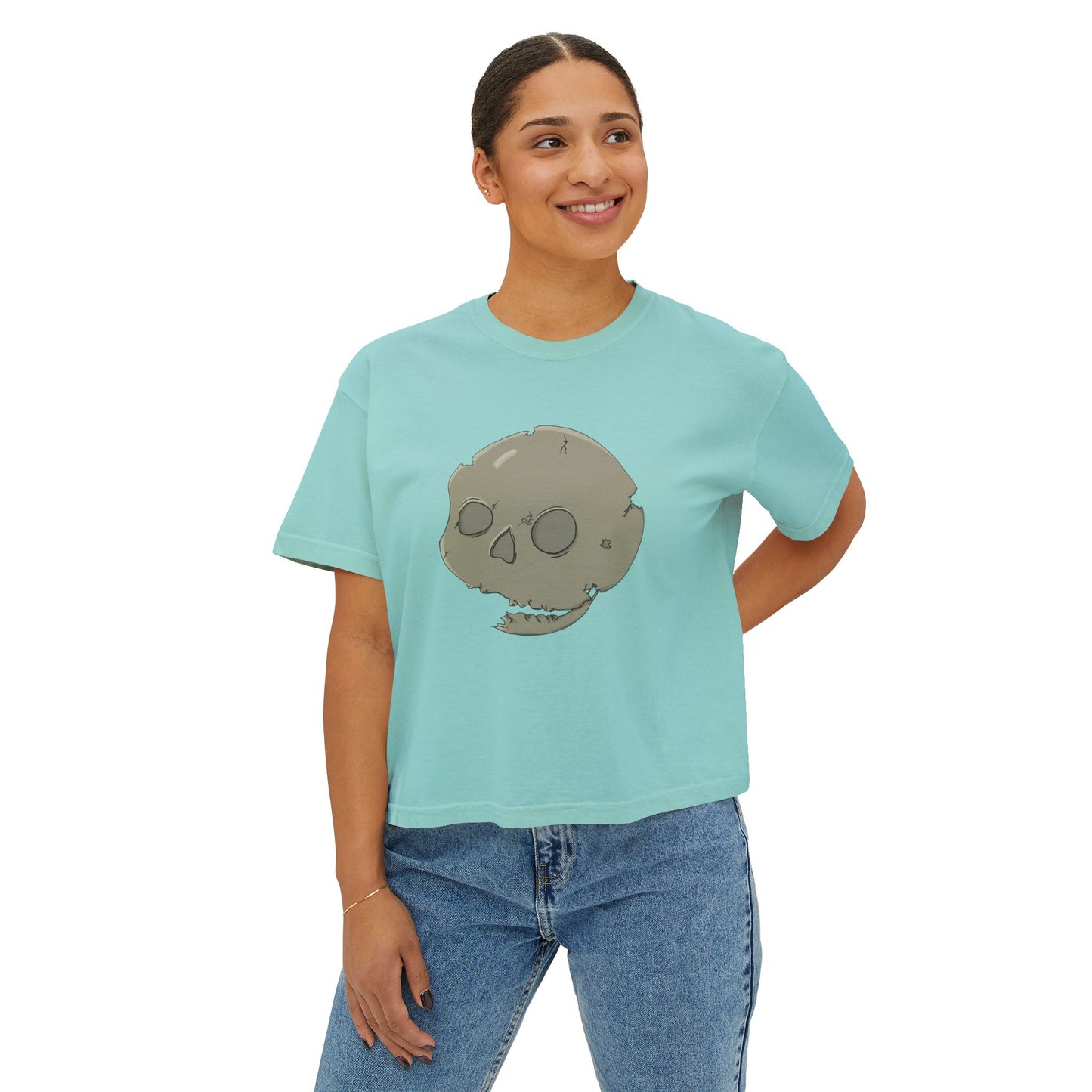 Skull Boxy Tee